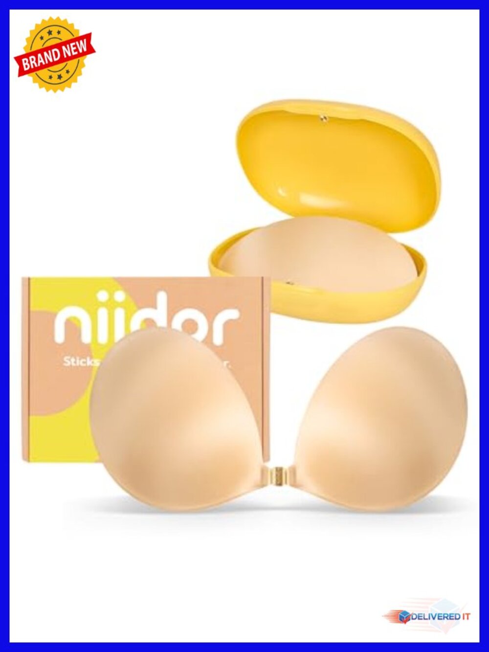 Silicone Adhesive Bra Invisible Strapless Backless Reusable Magnetic Clasp